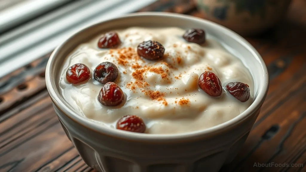 Rice Pudding with Raisins
