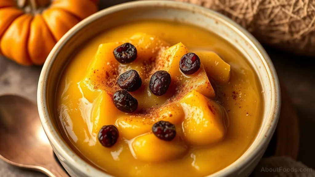 Yam Pudding with Raisins