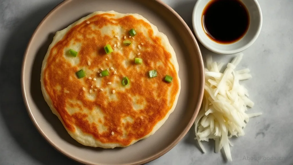 Hirayachi (Japanese Chive and Sesame Pancake)