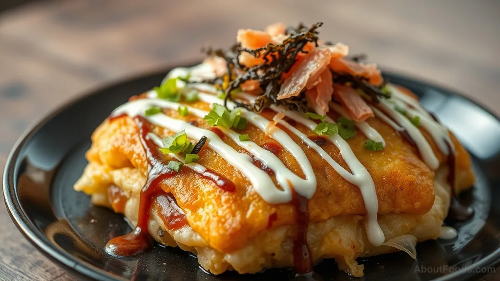 Okonomiyaki (Japanese Savory Pancake)