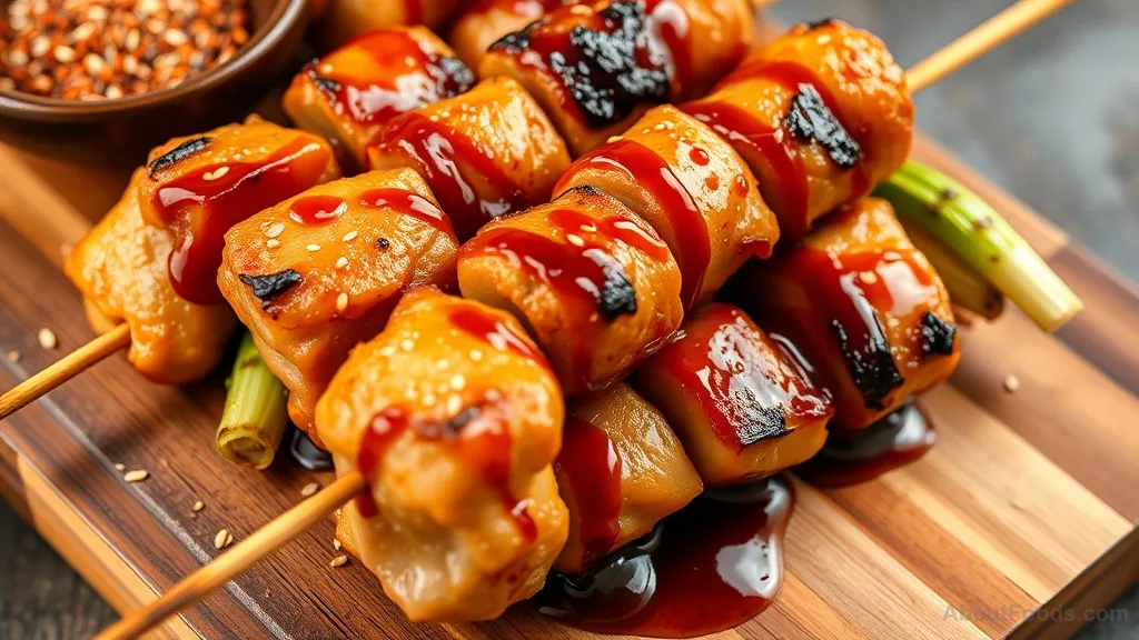 Yakitori Negima (Japanese Chicken and Scallion Skewers)