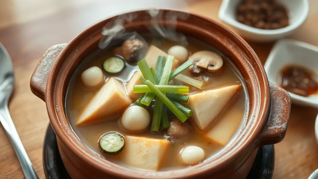 Doenjang Jjigae (Korean Soybean Paste Stew) for Breakfast