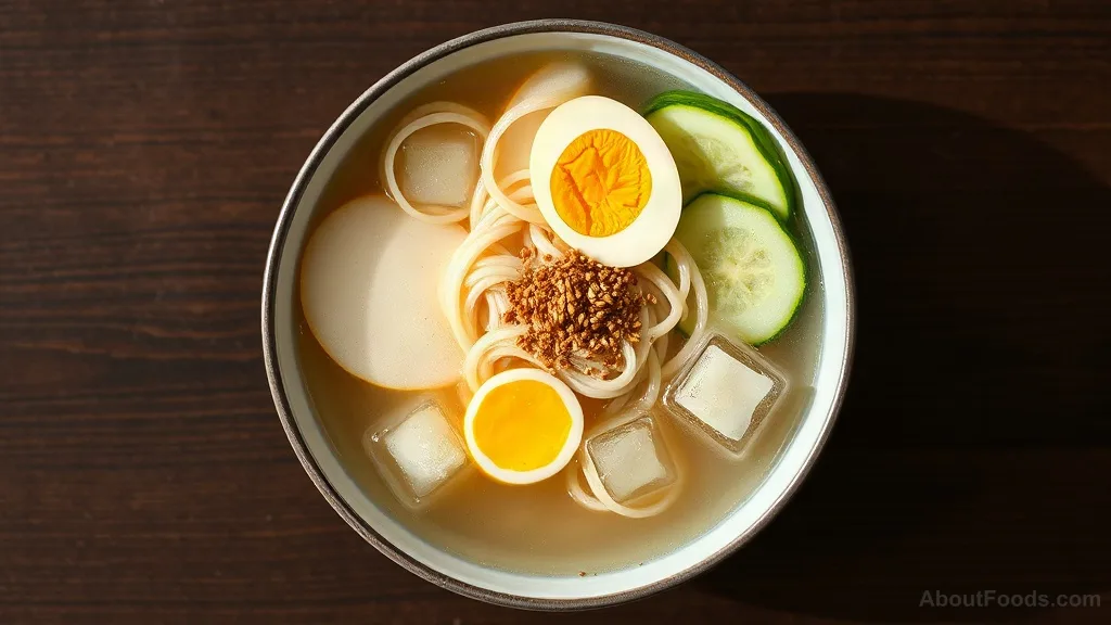 Mul Naengmyeon (Cold Buckwheat Noodles)