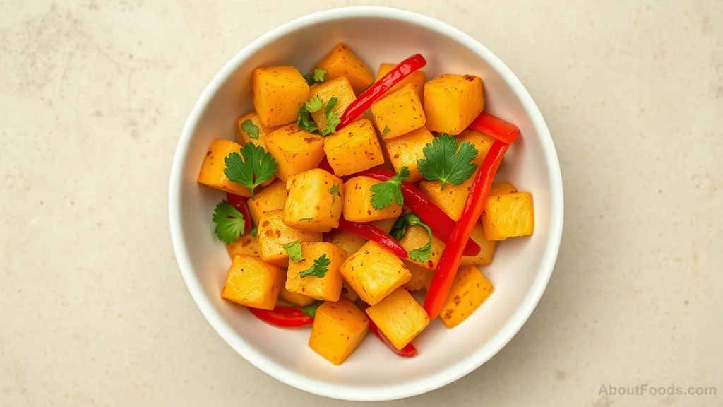 Batata Harra with Chili and Bell Peppers