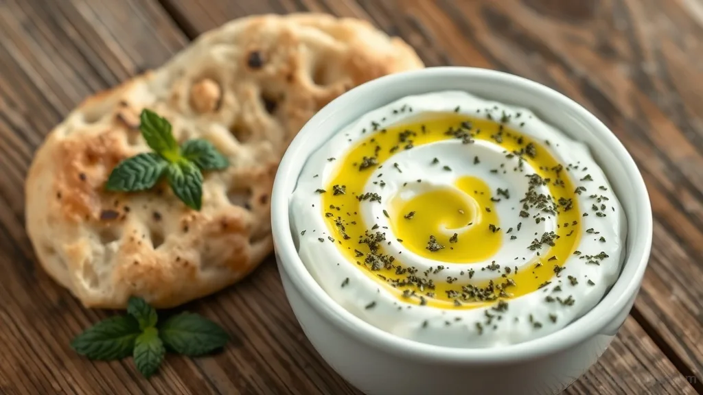 Labneh (Strained Yogurt) with Olive Oil and Za'atar