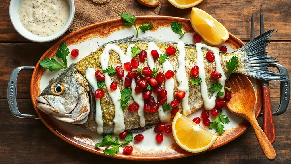 Samak Harra: Spicy Baked Fish with Tahini (Lebanese Style)