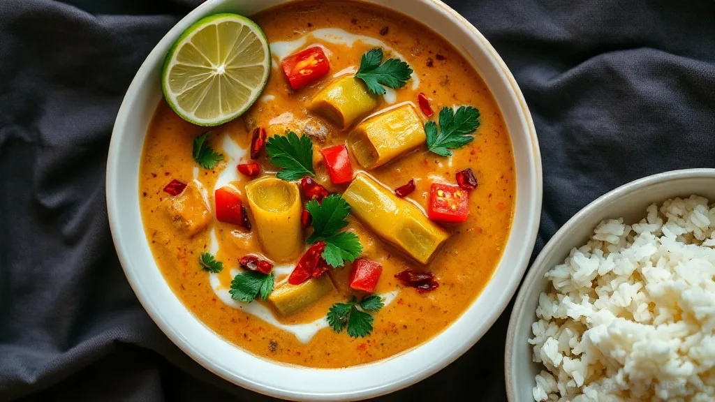 Bamieh with Coconut Cream (Okra Stew)