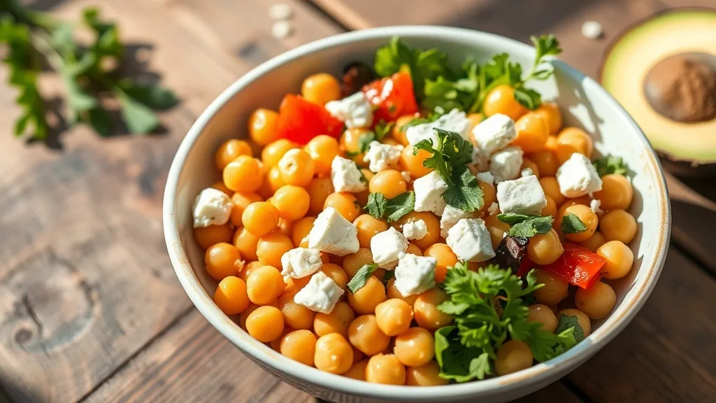 Mediterranean Chickpea Lunch Bowl