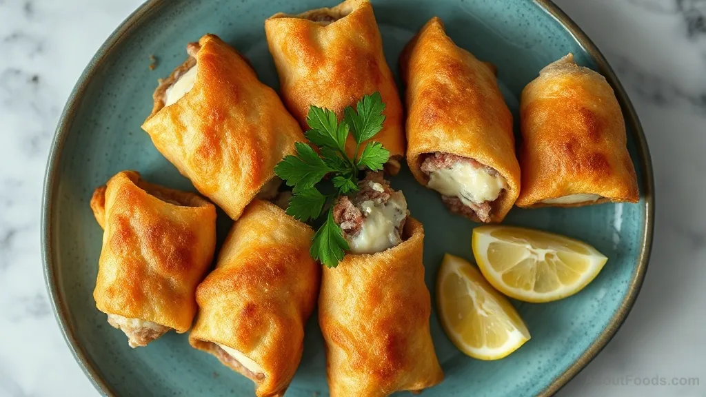 Paçanga Böreği (Pastrami Cheese Roll)