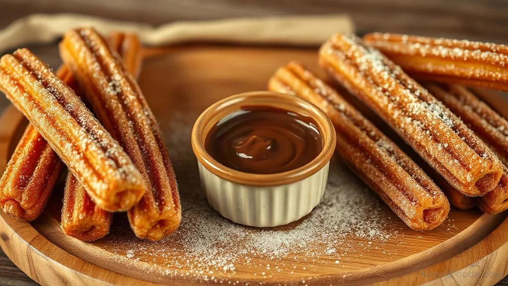 Mexican Churros with Chocolate Dipping Sauce