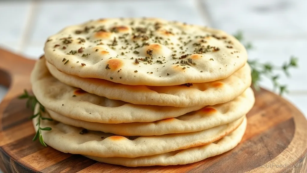 Batbout with Za'atar (Moroccan Stuffed Flatbread)