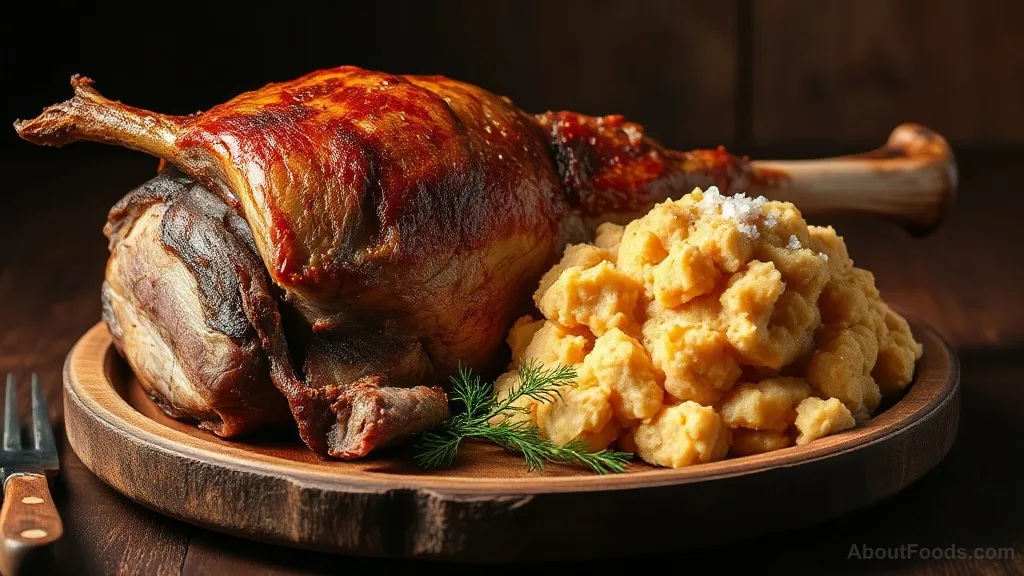 Smalahove (Smoked Lamb Head) with Mashed Swede