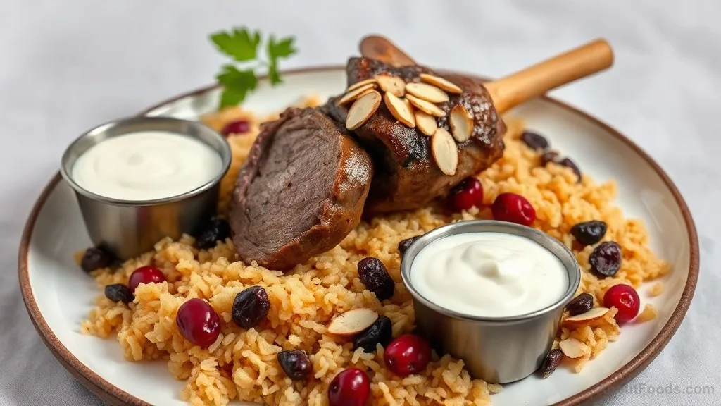 Bagheli Polo with Lamb Shank