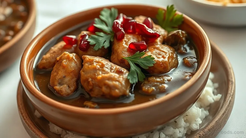 Fesenjan (Persian Walnut & Prune Stew)