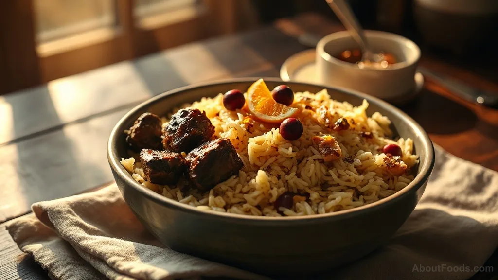 Kalam Polo with Beef: Persian Cabbage Rice with Tender Beef