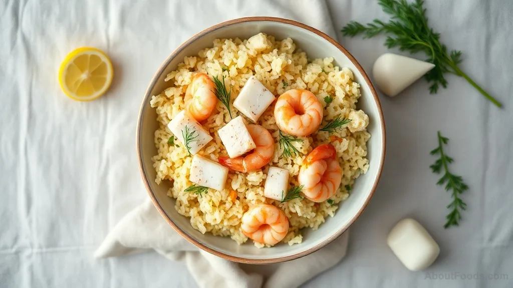 Seafood Polo with Saffron and Dill