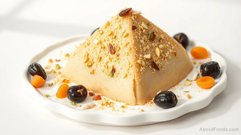 Paskha with Dried Apricots and Prunes