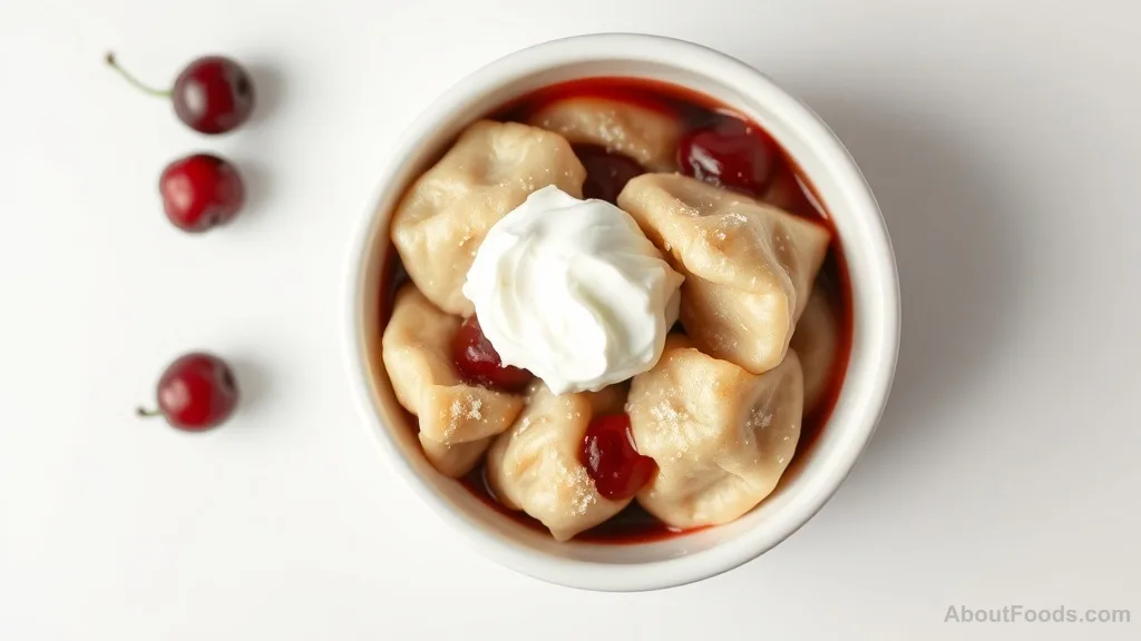 Vareniki with Cherry (Sweet Dinner)