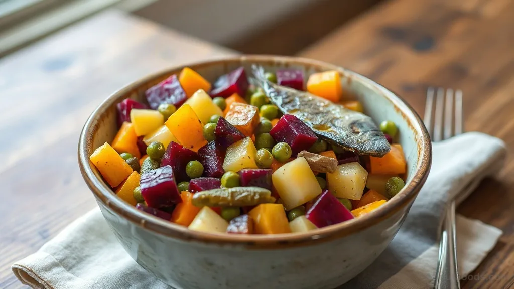 Vinegret with Herring