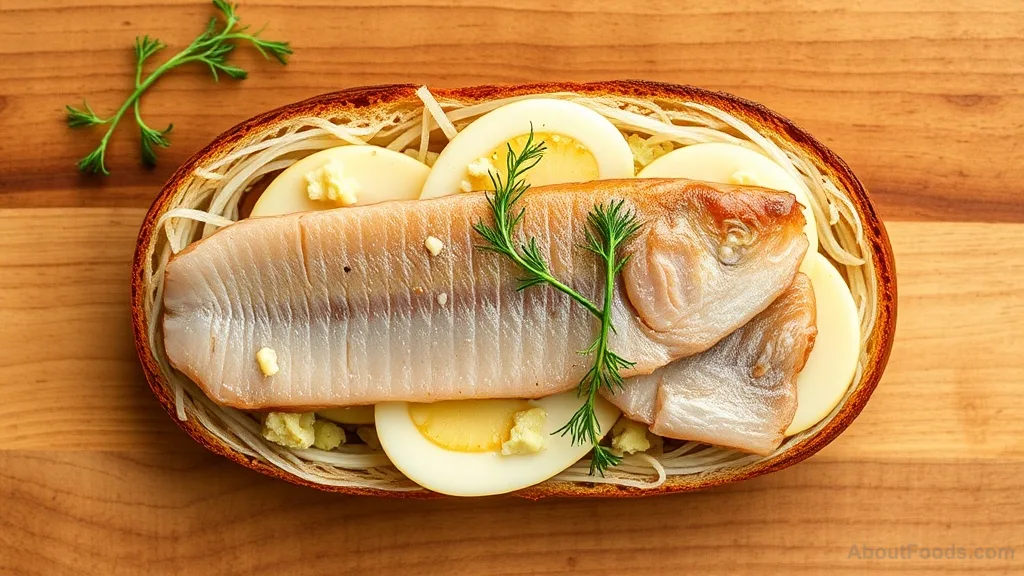 Smørrebrød with Pickled Herring