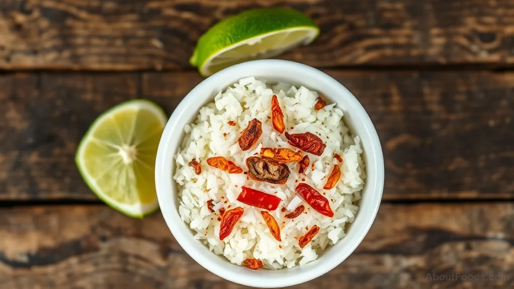 Katta Sambol with Maldive Fish (Spicy Coconut Sambal)