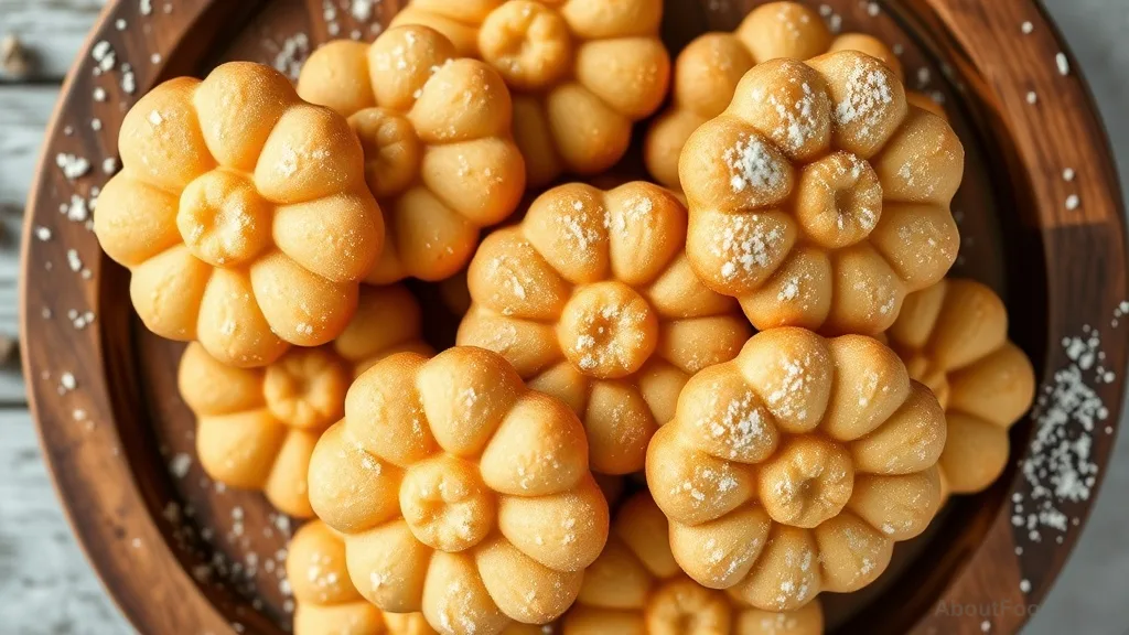 Sri Lankan Kokis with Sugar (Crispy Fried Coconut Rosettes)