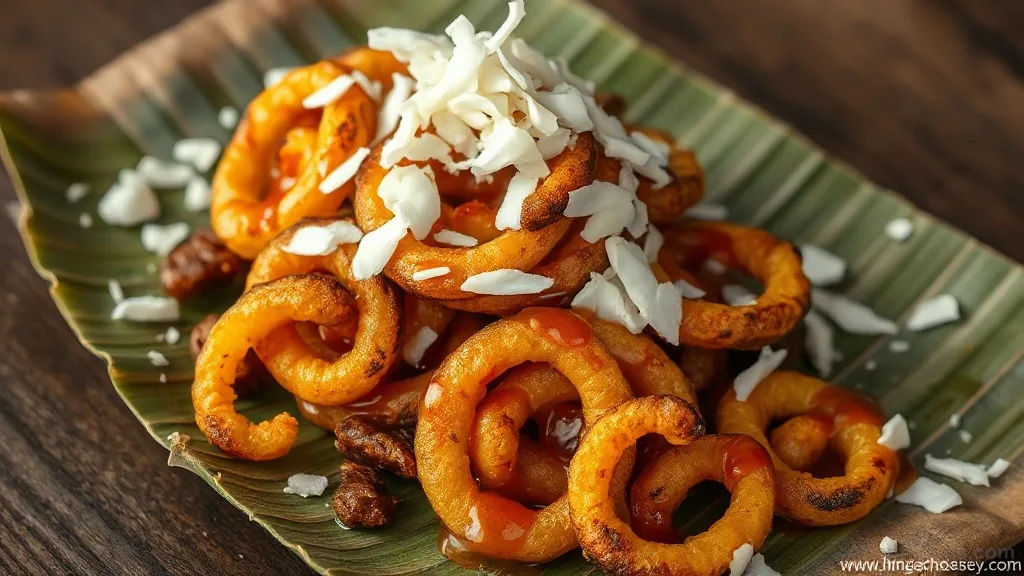 Pani Walalu with Coconut (Sri Lankan Sweet Honey Pancakes)