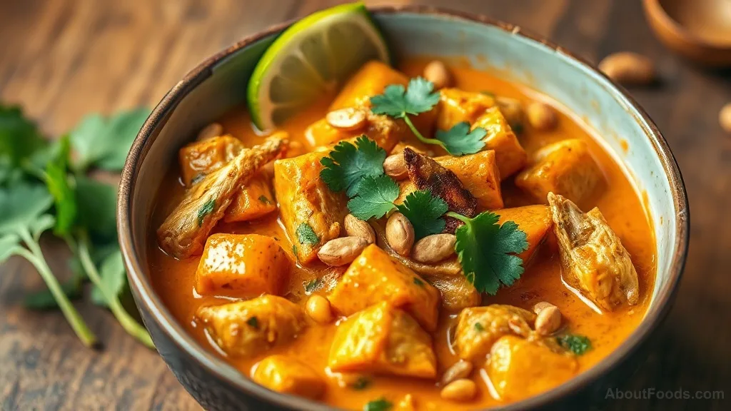 Thai Massaman Curry with Japanese Sweet Potato and Star Anise