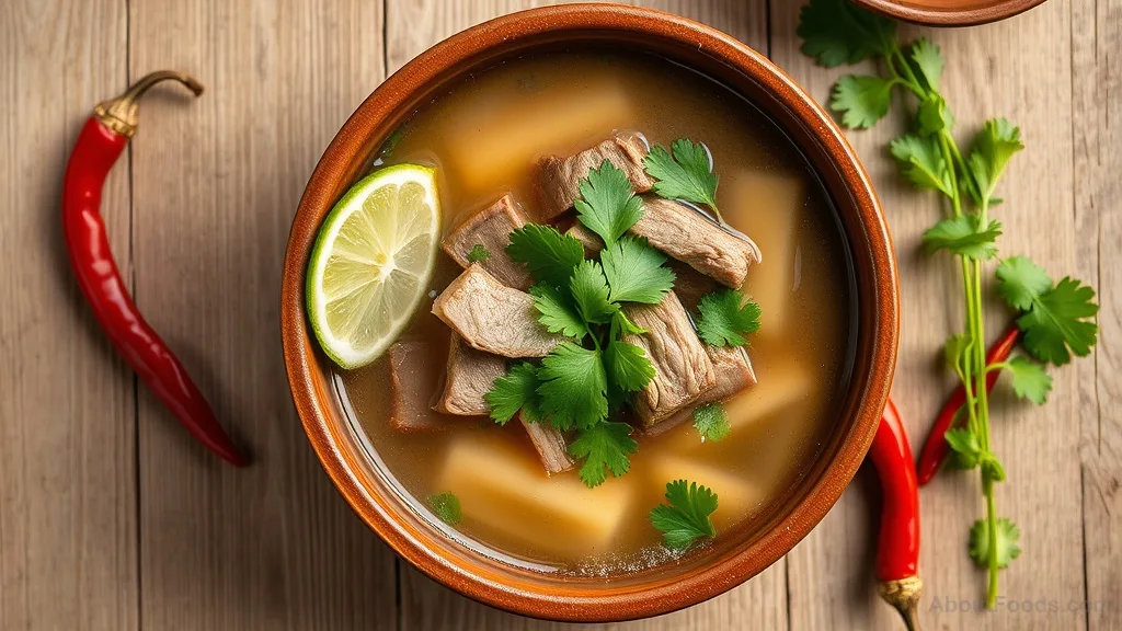Tom Saap Neua (Thai Spicy Beef Soup)