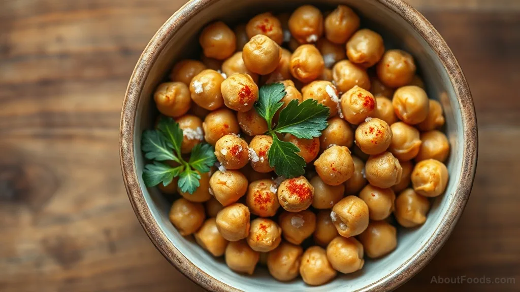 Roasted Chickpeas with Paprika and Sea Salt