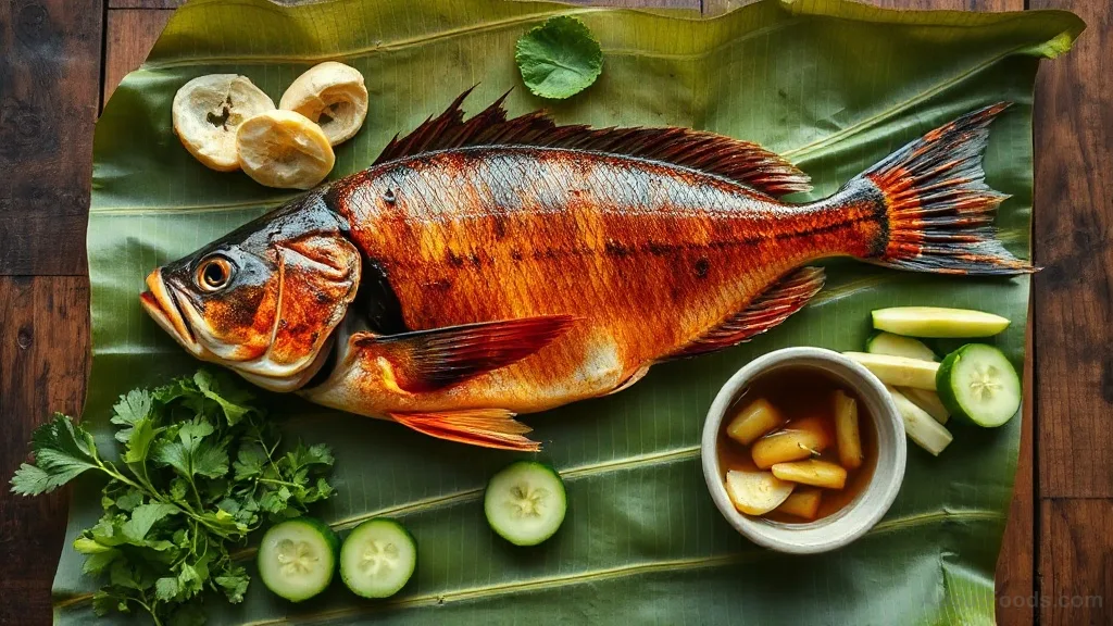 Cá Lóc Nướng Trui: Char-Grilled Snakehead Fish, Vietnamese Country-Style