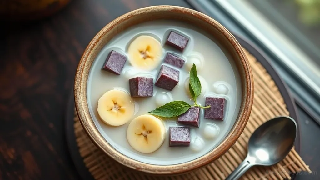 Chè bà ba: Vietnamese Banana, Tapioca, and Taro Sweet Soup