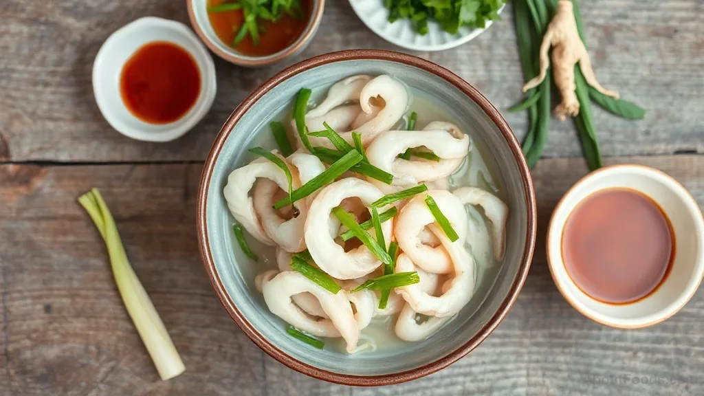 Mực hấp gừng (Ginger Steamed Squid)