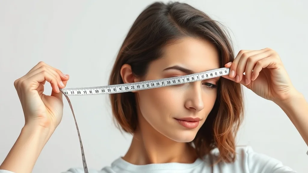 A person holding a flexible measuring tape around their head to determine cap size