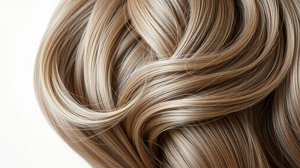 Close-up of synthetic wig fibers showing Kanekalon strands with a matte finish and slight heat-styled wave