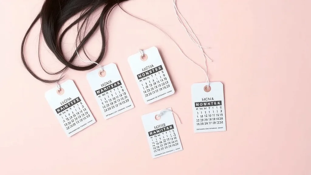 Abstract representation of cost-per-month comparison between wig types