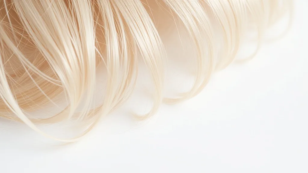 Detailed close-up of synthetic wig fibers showing realistic texture