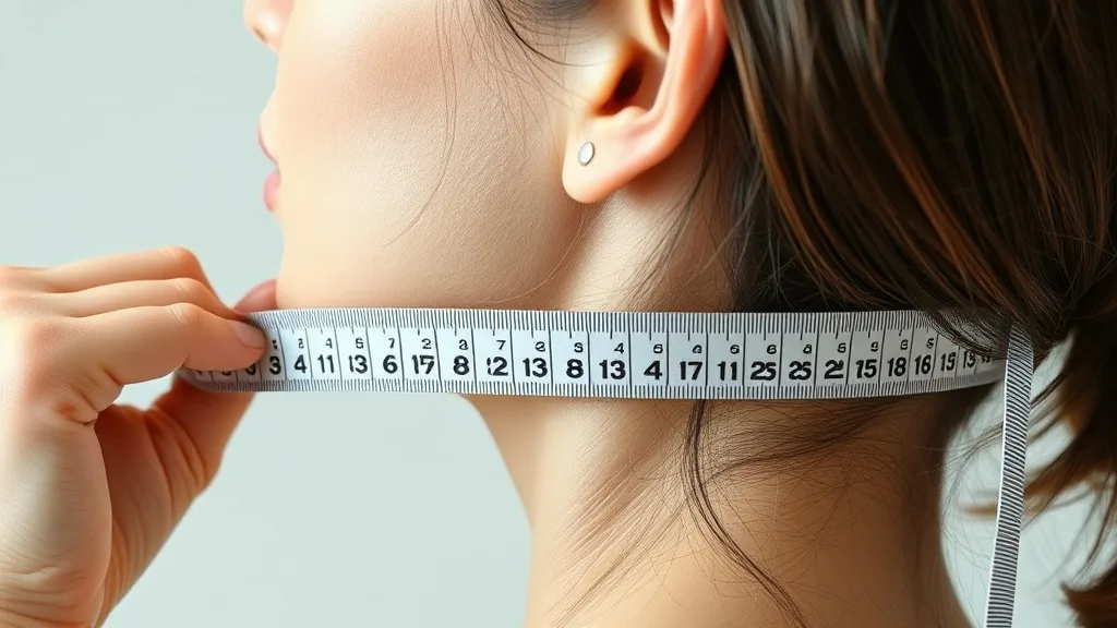 Measuring tape running from forehead hairline to nape of neck over the top of the head