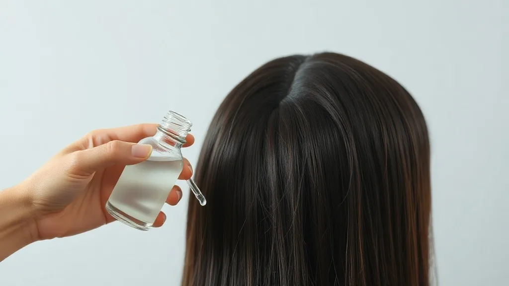 Applying adhesive remover to the edge of a wig to dissolve tape residue