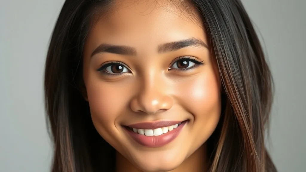 Woman wearing a lace front wig with no visible lifting, smiling confidently