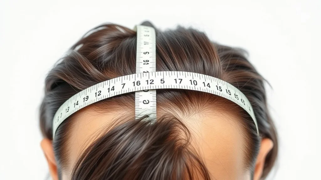 Tape measure placed from the top of one ear over the crown to the other ear