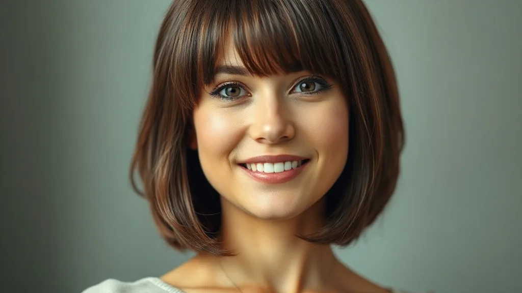 A person wearing a wig with a wig grip for extra security on a thick neck