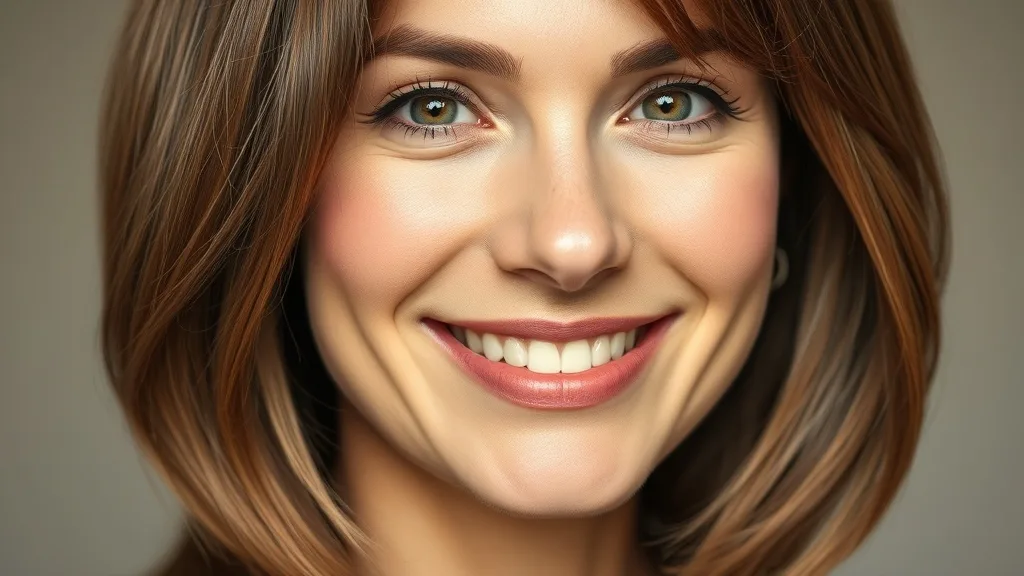 A woman with a wig that has a natural-looking hairline and baby hairs