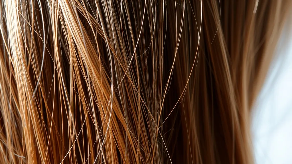 Close-up of wig hair fibers in natural sunlight showing true color