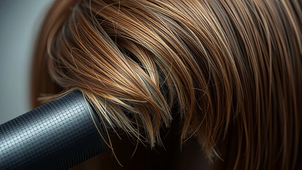 A melted synthetic wig on a heat tool, showing damage from over-processing