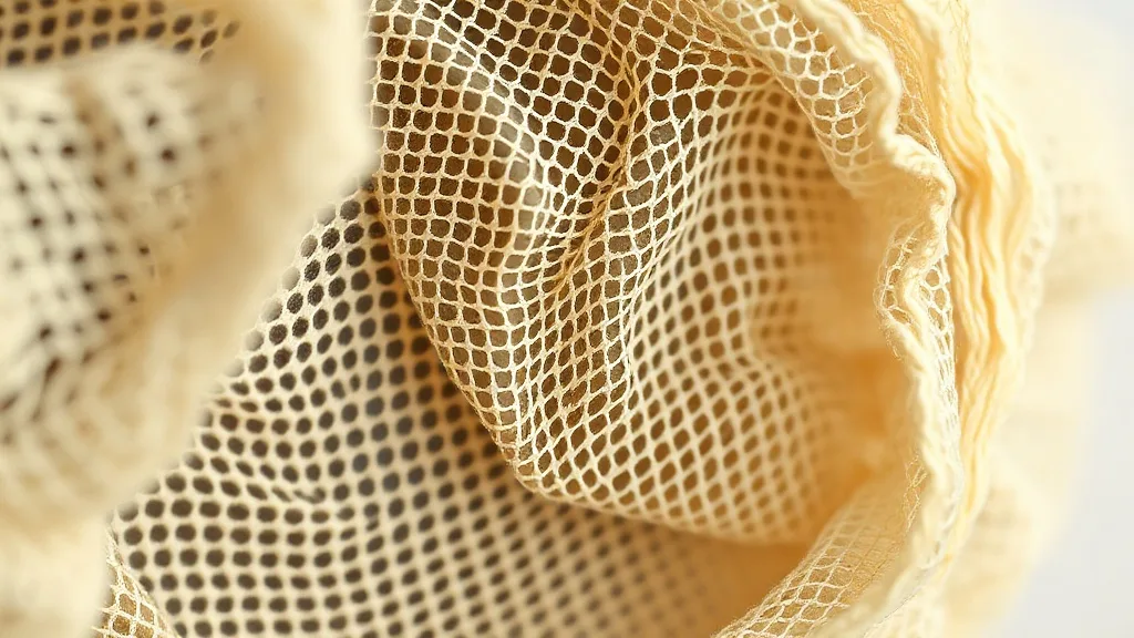 Close-up of the inside of a wig cap with a hand-sewn dart tapering from the edge